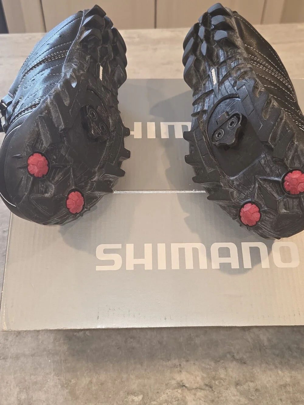 Shimano Ladies Black and White Cycling Or Spinning Sneakers